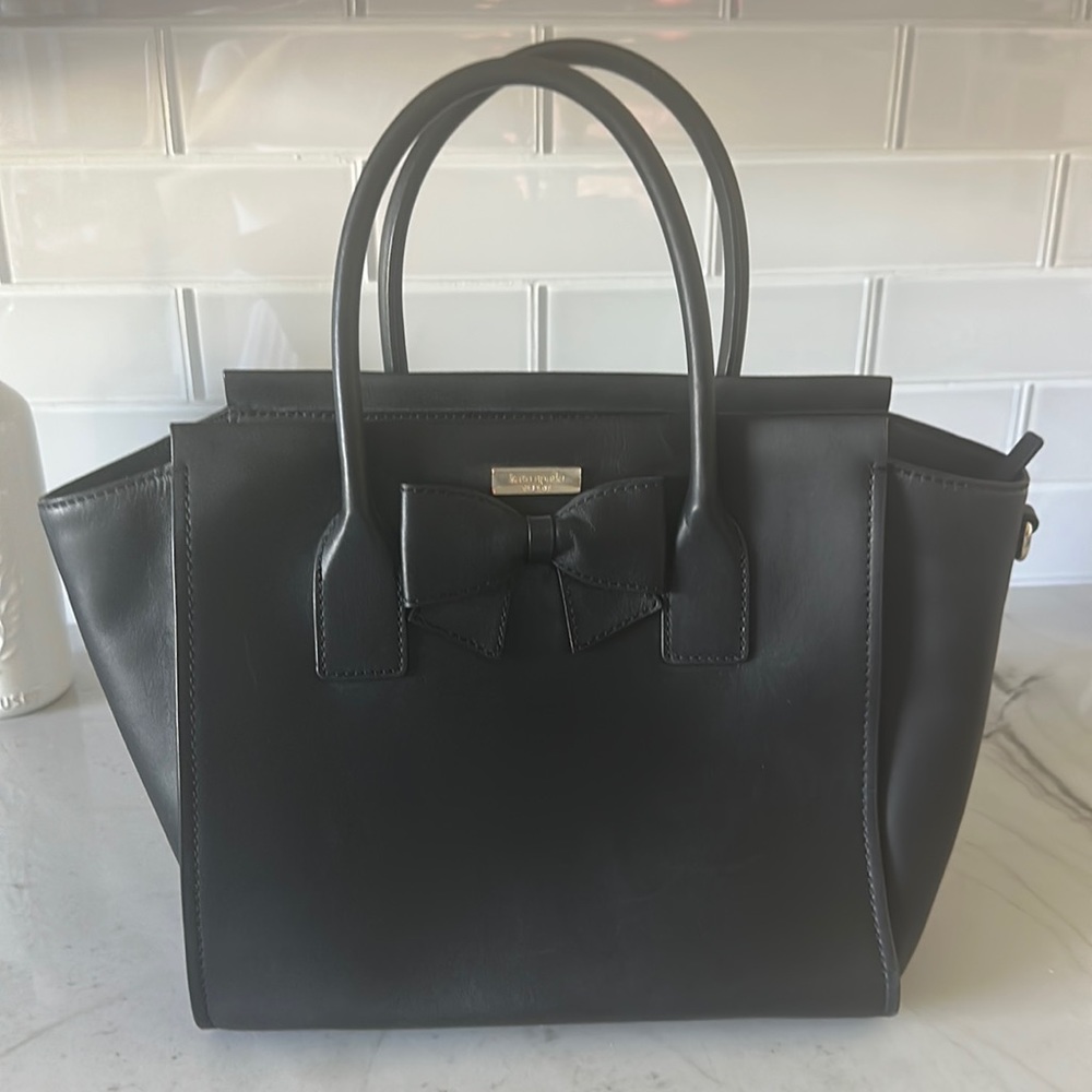 Kate Spade black bag with bow